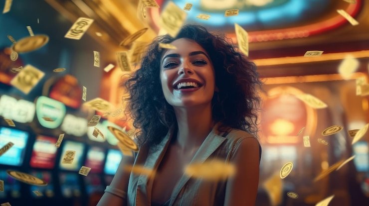 Antarmuka Sweet Bonanza menampilkan fitur bonus dan simbol buah